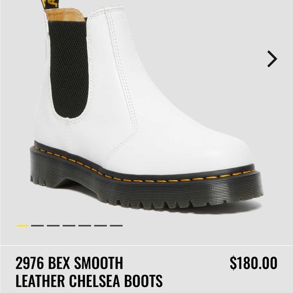 Doc Marten Chelsea boot in white - Picture 3 of 4